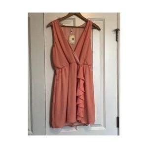 Sleeveless Peach Sundress - Brand New - Large